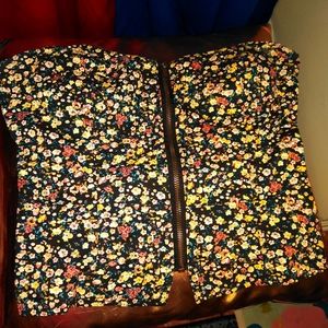 floral print bustier